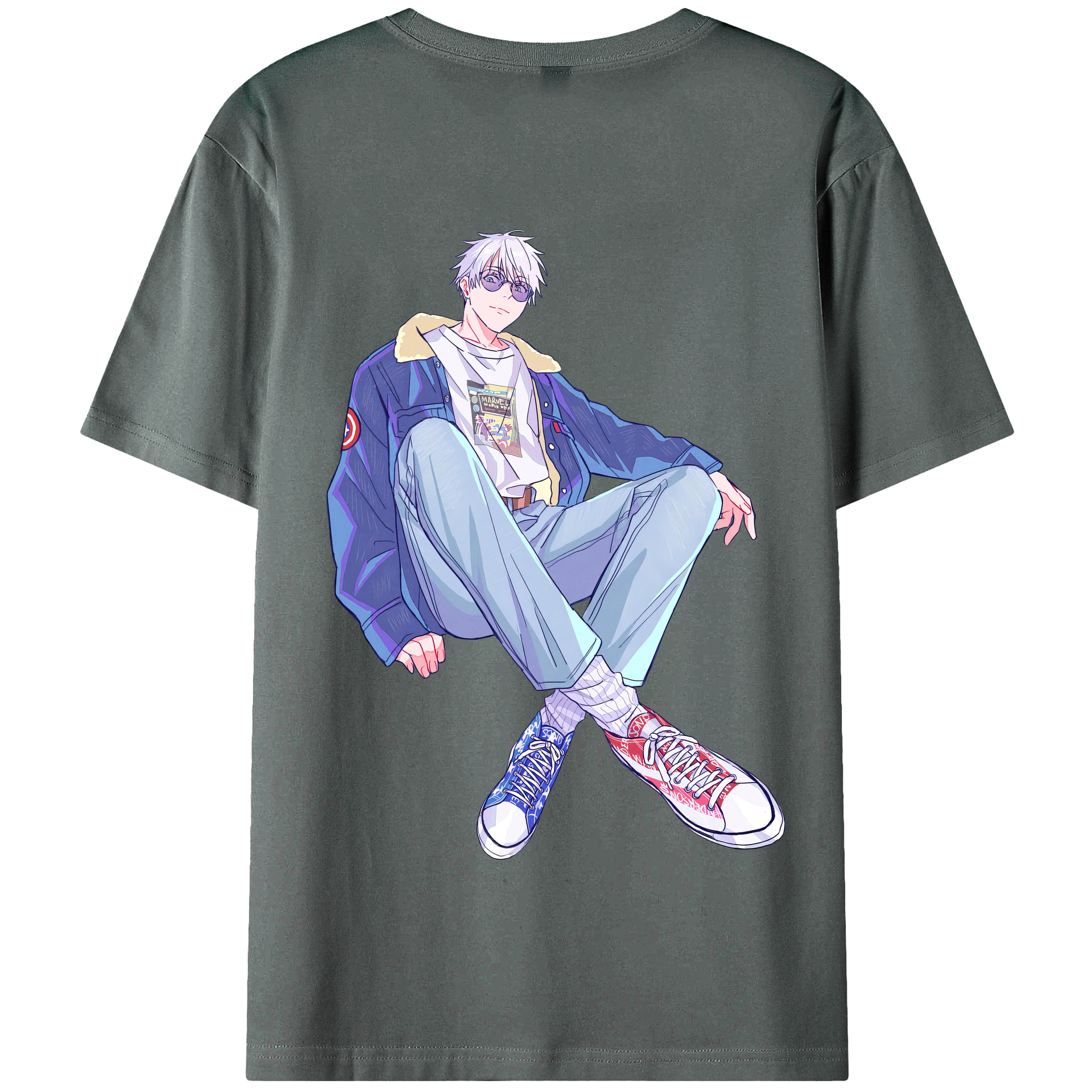 （画像用） 呪術廻戦 Jujutsu Kaisen 綿100％半袖Tシャツ（背面プリント）